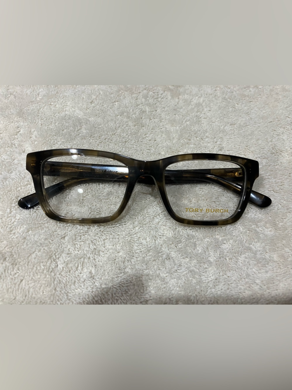 Tory Burch TY2118U Striped Olive Tortoise 50 Eyeglasses - No Case
